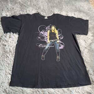 Anvil Carrie Underwood Tshirt Unisex Large Concert Carnival Ride Tour 2008 Black